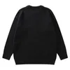 Maglioni da uomo Streetwear Maglione lavorato a maglia Mens Angel Stampato Maglione Autunno Hip Hop Harajuku Oversize Casual O-Collo Pullover Unisex Nero 221117