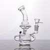 ￅtervinnare mini bongs med glas diffunderat nedstammet tjockt vattenr￶r dabriggar med 14 mm fog
