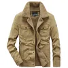 Männer Jacken Große größe Bis 8XL Dicke Warme Winter Military Fleece Lose Cargo jacken Männliche Baumwolle Casual Air Force flug Jacke männer kleidung 221117