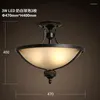 Ceiling Lights IWHD American LED Light Vintage Lamparas De Techo Iron Lighting Fixtures Kitchen Bedroom Living Room Plafonglamp