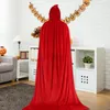 Vêtements de nuit pour hommes Excellente cape de cosplay super douce attrayante cape d'halloween décoration de sorcière à capuche