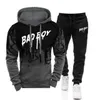 Sports Mens Tracksuits Wear 2Pcs Set Hooded Sweatshirts And Jogger Pants High Quality Male Outdoor Casual Outfits 429