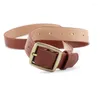 Belts Retro Belt Women Classic PU Leather Waistband Fashion Alloy Square Pin Buckle With Women's Clothing Black Brown