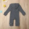 Strampler Citgeett Herbst geborenes Baby, Kinder, Jungen, Mädchen, Herbst-Winter, mit Kapuze, gestreifter Strampler, Overall, Kleidung, lässige Frühlingsoutfits 221117