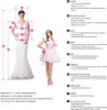 2023 Винтажные кружевные бальные платья Свадебные платья Тул -аппликация оборки корт.