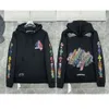 Tasarımcı Lüks Klasik Moda Hoodies Mens Fermuar At Sanskrit Çapraz Baskı Pullover Kapşonlu Sweatshirts Kazak Kadın Gevşek Jackts Ntz6