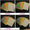 Gift Wrap Gift Wrap Round Dot Sticker Color Code Etikett Self Adhesive Office School Supplies 6mm 8mm 10mm 1m 16mm19mm 25mm 32mm 50mm DHXJ6