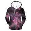 Sweat à capuche homme forêt couleur galaxie étoile ciel 3D chaud hommes/femmes sweat à capuche doux sweat printemps automne Harajuku veste