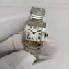 2 Stil med original Box Watch for Women Two Tone Silver Ratten