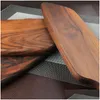 Chopping Blocks 1 Pcs Black Walnut Wood Cutting Board Kitchen Chop 3 Size Pizza Disks Real Without Glue Stock Plate T200111 Drop Del Dhlpo