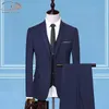 Abiti da uomo Blazer JacketPantsVest Wedding for Men Mans 3 PCS Set Abito formale Incontri di lavoro Custom Made Black 221118