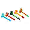 Dernières Coloré Silicone Mini Pipes Herb Tabac Verre Poreux Filtre Bol Portable Handpipes Conception Innovante Fumer Porte-Cigarette Embouchure Tube DHL