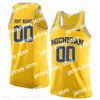 Баскетбол пользователь NCAA Michigan Wolverines 3 Zavier Simpson 4 Isaia Livers 13 Moritz Wagner 15 Джон Теске сшил финал Final Four Baskey Jersey