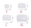 10pcs Cosmetic Bags Women PVC & Dull Polish Transparent Waterproof Dust Wash Storage Bag