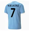 24 25 Koszulki piłkarskie Urugwaja 2024 L.Suarez E.Cavani N.De La Cruz Koszulka narodowa G.De Arrascaeta F.valverde R.araujo Football Mundlid