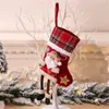 크리스마스 스타킹 선물 가방 크리스마스 나무 장식 양말 양말 인형 산타 사탕 선물 가방 홈 파티 장식 de937