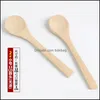 Spoons 13Cm Honey Small Wooden Spoons Creative Bamboo Spoon Mini Baby Eco Friendly Selling In 0 58Rb J1 Drop Delivery Home Garden Ki Dhviq