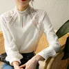 Chemises de chemisiers pour femmes Spring ￩t￩ Nouveau style ￩l￩gant et luxueux ￠ moiti￩ haut de cou creux de design