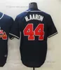 Maillots de baseball vierges, 24 Deion Sanders, 27 Austin Riley, 44 Hank Aaron, nouvelle collection 2022