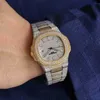 Orologio svizzero in cristallo di zircone Bodafili Stelle e Nautilus Movimento importato Specchio zaffiro Tempo libero Elegante 7kax 4L77