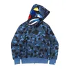 Sweat à capuche pour homme Full Zip Up Hoodies pour femme Veste de camouflage noire Sweat à capuche bleu Sweat à capuche homme femme chaud à manches longues Tech Fleece