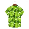 القمصان غير الرسمية للرجال 2022 طباعة ثلاثية الأبعاد رجل الفخامة القميص فضفاضة ملابس الحيوانات والنباتات تصميم البلوزات على طراز العشاق