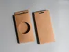 Kraft Cardboard Phone Case voor iPhone -serie verpakkingsdoos wit zwart papieren ladebox met duidelijk venster A340