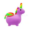 Pipe à fumer en forme de licorne, cuillère en Silicone, deux Styles, vente en gros de tabac à main