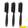 Brosses Meilleures offres 3pcs Fade Brosse Peigne Ciseaux Nettoyage Salon de coiffure Peau Vintage Huile Tête Forme Sculpture