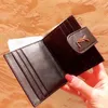 Designer Luxury Card Holders Pocket Pussys Purse Mens Kvinnor Plånbok Läger Läder Solid Color Bag Coin Purses267y