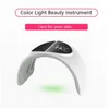 Vaporizador facial de 7 cores com luz led para salão de beleza facial spa painel facial terapia de luz vermelha dispositivo de cama 327
