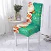 Chair Covers Christmas Dining Cover Spandex Elastic Slipcover Case Stretch For Party El Banquet House De Chaise