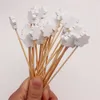 Factory Bar Tools 100 Pieces Christmas Cocktail Picks Assorted Handmade Santa Claus Snowflake Snowman Fruits Bamboo Toothpicks for Drink Fruit Dessert KD1