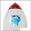 Other Event Party Supplies 3D Rocket Balloons Astronaut Foil Balloon Outer Space Spaceship For Birthday Party Decorations Boy Kids Dhsx5