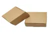 5555525cm Packing Brown Kraft Caixa de papel pequeno Caixas de papel de artesanato dobrável Caixas de doces de jóias de doces Caixa de papel 50pcs4573137