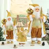 زخارف عيد الميلاد العام Big Santa Claus Doll Children Tree Tree For Home حفل زفاف لوازم 406080 سم 1pcs 221117