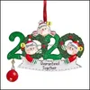 Juldekorationer God juldekorationer ansikte Mask Santa Claus Tree Ornaments Family Home Decor Diy Name Supply 6 8xf DHYQP