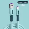 كابل الشاحن السريع السيليكون السائل USB لـ Huawei Samsung Micro Type C Charger Cable الهاتف المحمول سلك شاحن سريع