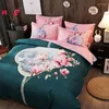 Bedding Sets European Ornate Pattern Flowers Bed Sheet Duvet Cover Pillowcase Set Thicken Geometric Stripe Kids Adult