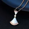 necklace Luxury designer classic fashion cabinet elegant fan big skirt diamonds necklace pendant high-end gift packaging