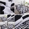 Conjuntos de cama Padrões de vaca de moda impressão Ers Set Blend Algoding Bedcola Bedia Duvet ER Brophcase