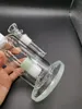 Jade Green Glass Bong Hookahs 8 -calowy recykling wodny Rigs Dab Gruby palnik olej