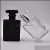 Perfume Bottle Portable Refillable Per Spray Bottle 50Ml Empty Vials Black Clear With Pump Sprayer Mist Atomizer Rrd3044 Drop Delive Dhbxx