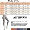 Yoga Outfits Aiithuug Womens Butt Lift High Waisted Yoga Pants Tummy Control Bow-Knot Tie Workout Leggings Sport Tights Running Leggings T220930