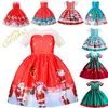 Girls Dresses 3 4 5 6 7 8 Year Christmas Xmas Eve Princess Gown Cartoon Birthday Clothes Children Snowman 221117