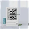 Desk Table Clocks Mtifunctional Digital Clock Led Largescreen Display Has The Function Of Time And Date Alarm Indoor Thermometer H Dhvuy