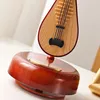 Decorative Figurines Chinese Lute Music Box Classical Wind Up Twirling Rotating Base Instrument Miniature Artware Gift