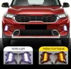 2pcs Autobeleuchtung für Kia Sonet 2020 2021 Auto Daytime Running Light Light Lampe LEL DRL mit gelber Blinker5686403