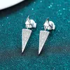 Stud Earrings Moissanite Ear Triangle Cute Simplicity Diamonds Earring 925 Sterling Silver Passed Diamond Test Women Birthday Party Gift