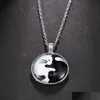 Anh￤nger Halskette Neue Tieraussage Halskette f￼r Frauen Modeh￤te M￤nner yin yang Katzen Anh￤nger Choker Halsketten Juwely Geschenk mit dhjqy